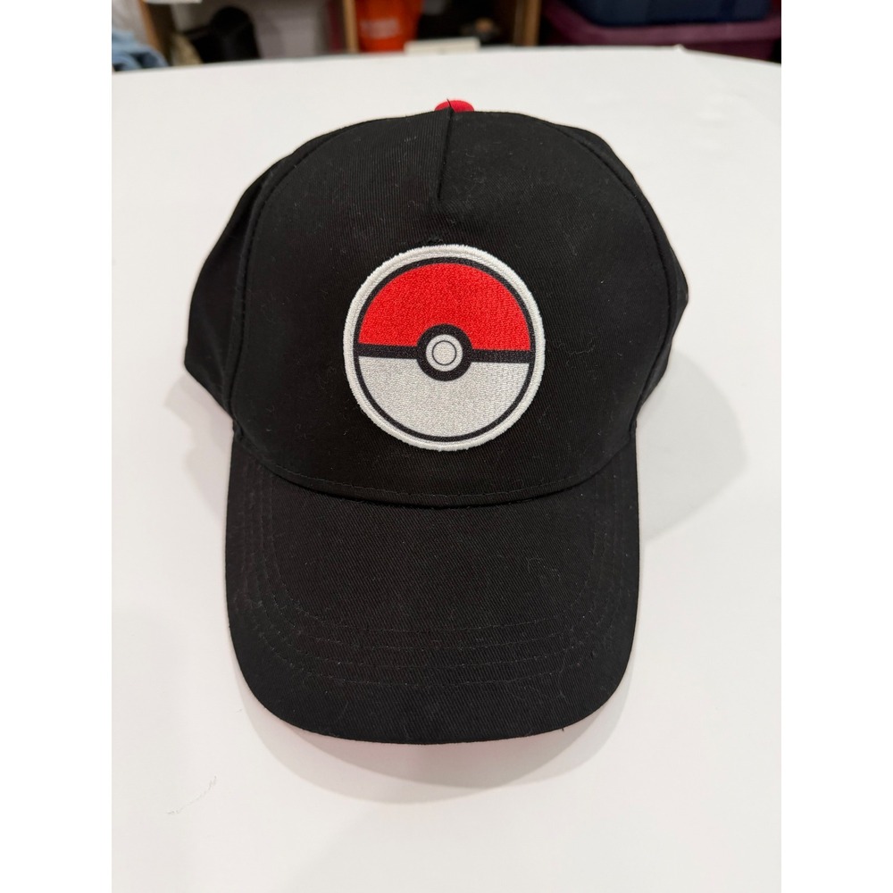 Pokemon‎ Poke Ball Snapback Hat Black Red Baseball Cap Official Nintendo 44810